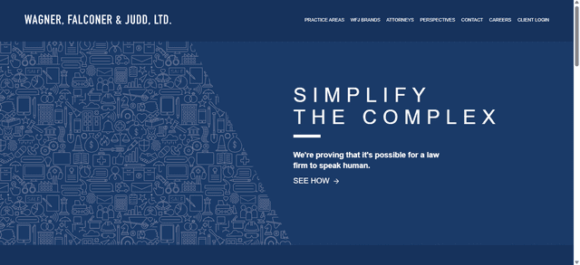 WFJ Law Firm website homepage